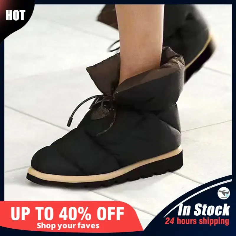 

New in Fashion Women Ankle Boots Winter Warm Female Snow Boots Platform Casual Short Shoes High Woman Boots Botas Femininas