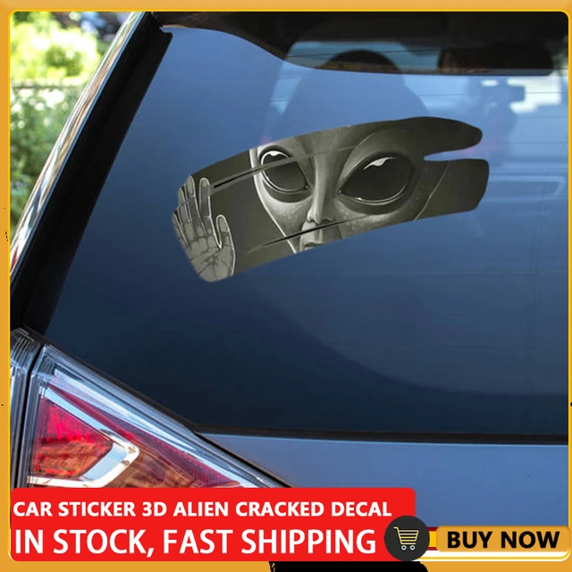 3d Interesting Graphics Eye Car Sticker Decals Humorous Personality Vinyl  Waterproof Scratch-proof Car Sticker Kk 17*7cm - Car Stickers - AliExpress