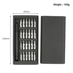 Versatile 25 - in - 1 Magnetic Precision Screwdriver Set for Electronics and Home Use (25 in 1)
