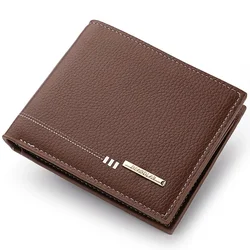 Luxury Men's Lychee Pattern Wallet - High - Quality Zipper Coin and Card Holder (Light brown)