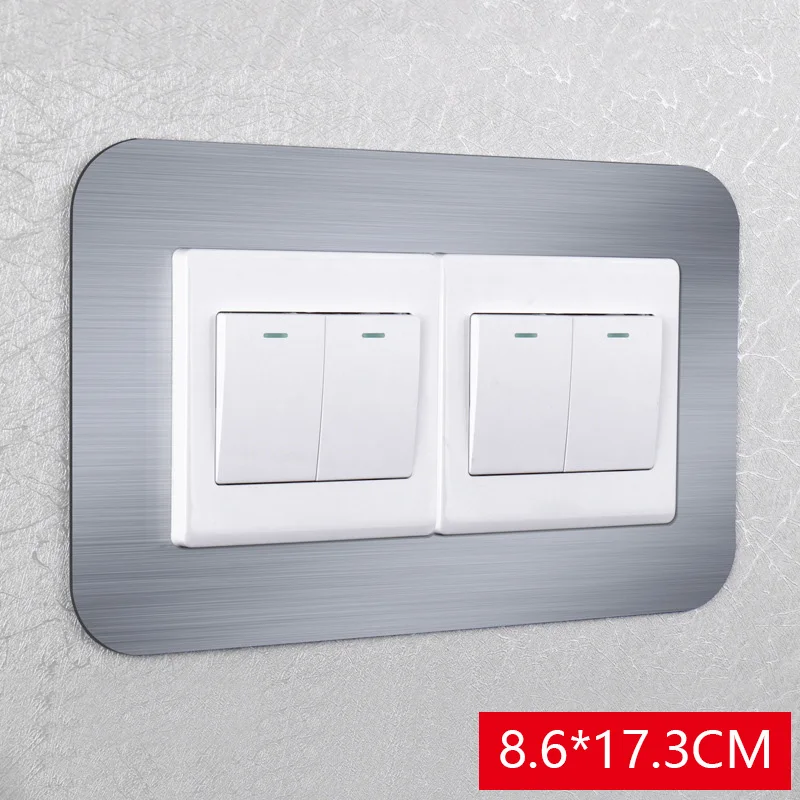 Simple Anti-Dirt Buckle Type Non-Stick Acrylic Switch Sticker Protective Cover Home Living Room Dustproof Decorative