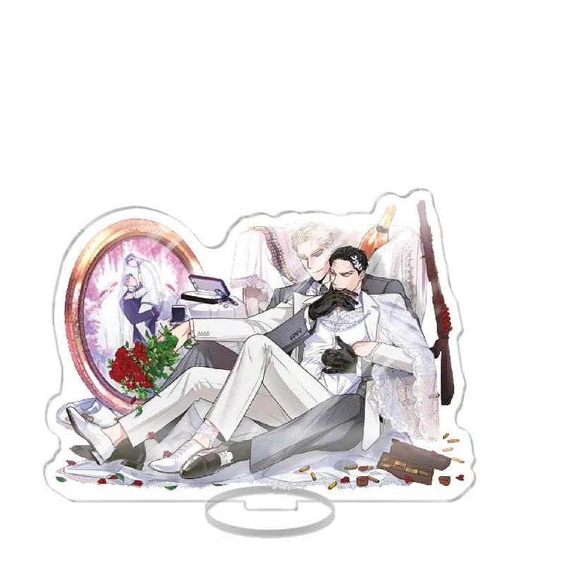 韓国の「バラとシャンパン」鄭一源アクリルビッグスタンドブランド装飾