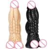 22.6.5CM Huge Black Monster Dildo Soft Material Realistic Animal Penis with Suction Cup Big Dick Adult 18+ Sex Toys for Women 1