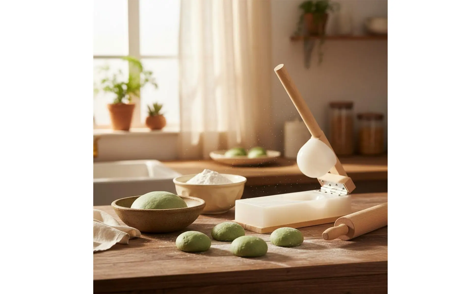 Rice Cake Press Handmade Wooden Paste Press Wooden Paste Flattener Small and Lightweight Dumpling Skin Form for Beginners Rice Cake Press Handmade Wooden Paste Press Wooden Paste Flattener Small and Lightweight Dumpling Skin Form for Beginners