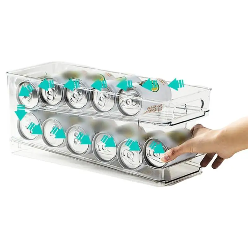 

Soda Can Organizer For Refrigerator Refrigerator Can Dispenser For Beer Soda Transparent Can Dispenser For Beer Soda Drink