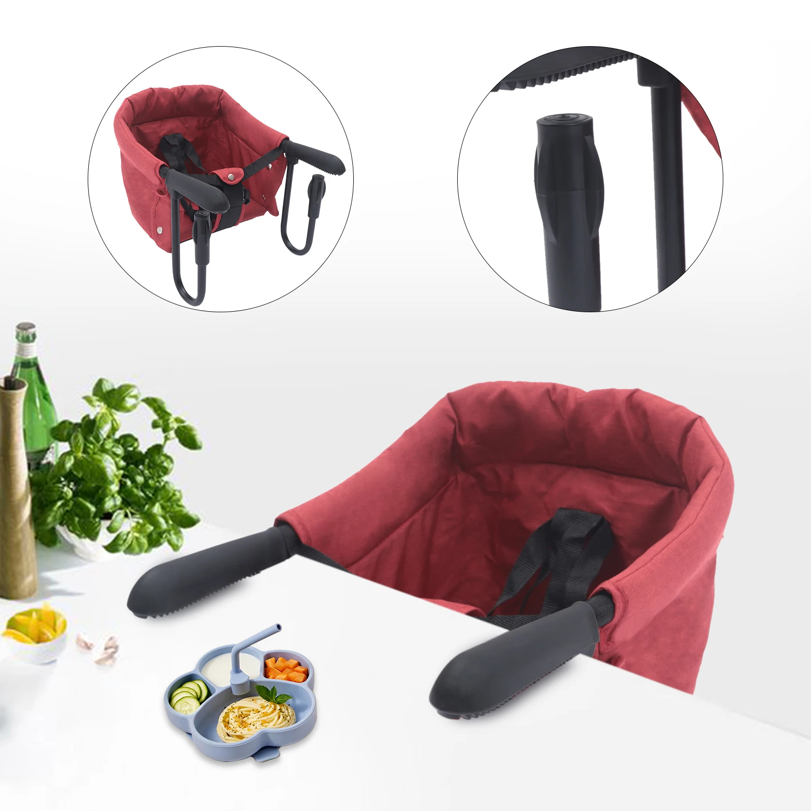 Portable Baby feeding Chair Folding Baby Eating Chair Dinning Booster 6 months~3 year old Highchair folding chair