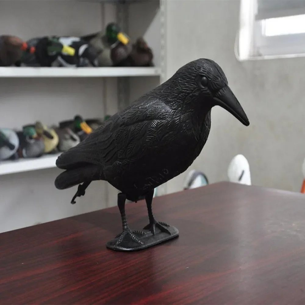 Simulation Black Crow Bird Repellent – Outdoor Garden Decoration 2