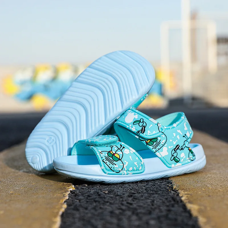 Fashion Baby Boy Girl Children Summer Non-slip Beach Shoes Cartoon Shark Dolphin Spiderman Mickey Breathable Sandals baby shoes,kids shoes,children sandals,kids sandals,beach shoes