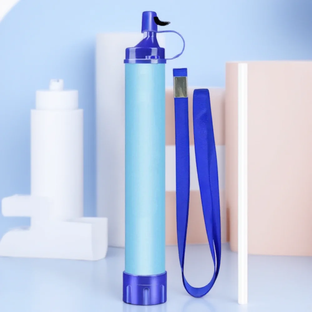 เครื่องกรองน้ํากลางแจ้งแบบพกพาสําหรับตั้งแคมป์เดินป่าการอยู่รอดฉุกเฉินน้ําสะอาดสําหรับลําธารและทะเลสาบ 2023 1