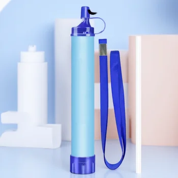 เครื่องกรองน้ํากลางแจ้งแบบพกพาสําหรับตั้งแคมป์เดินป่าการอยู่รอดฉุกเฉินน้ําสะอาดสําหรับลําธารและทะเลสาบ 2023 1