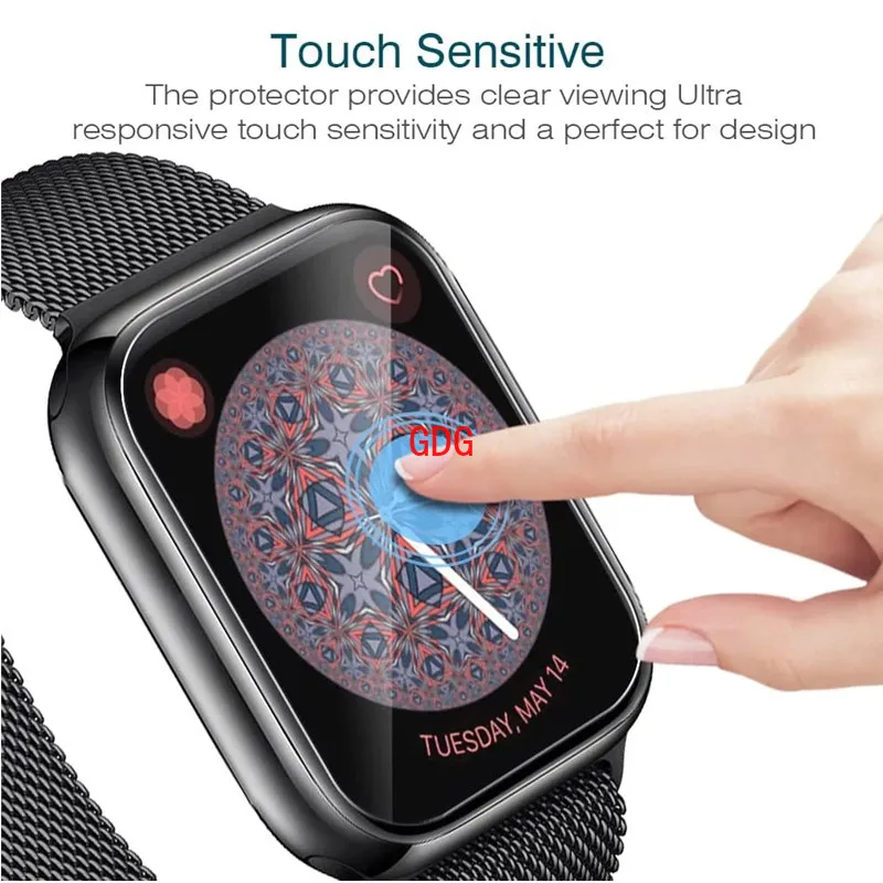 Premium Screen Protector for Apple Watch - HD Film Glass Protective Cover