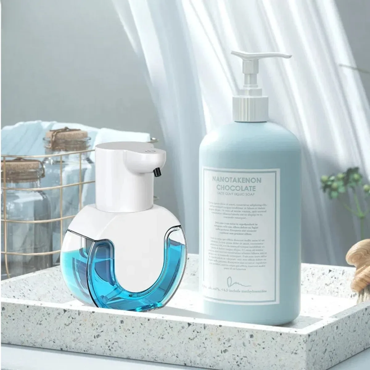 Smart Soap Dispenser 420ml Touchless Motion Sensor Washing Hand Device Wall-Mounted Liquid Soap Dispenser Liquid/Foam Model
