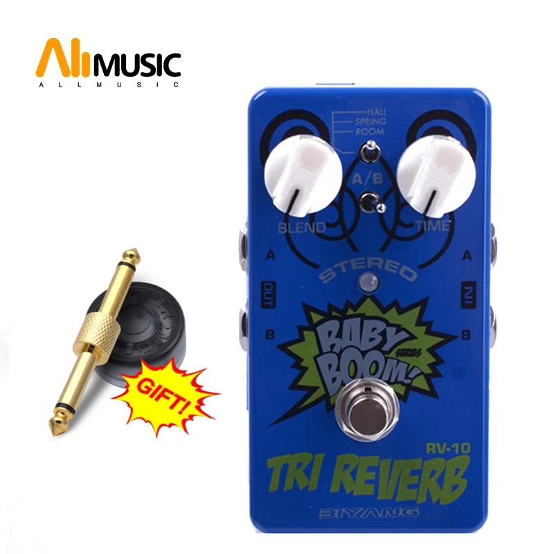 Biyang Rv-10 Tri Reverb Effetti Pedale Sei Modelli Reverb Chitarra Effetti Pedale Baby Boom