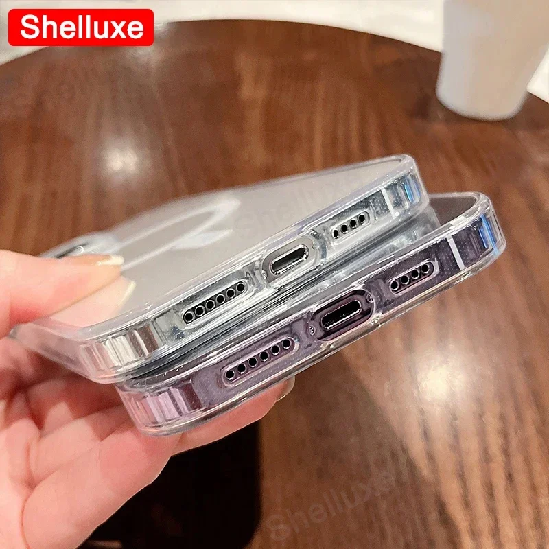 Magesafe Magnetic Transparent Wireless Charge Case for iPhone