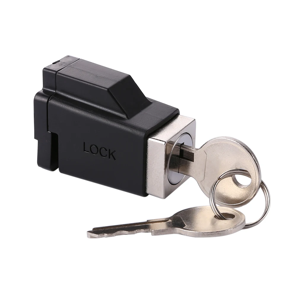 Aluminum Alloy Window Safty Locks with 2 Keys Sliding Door Lock Durable Portable Practical Exquisite Convenient for Family Hotel