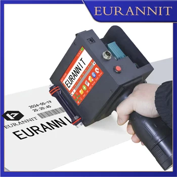 EURANNIT E530 50.8mm 2 Nozzles Printer Portable Handheld Inkjet Printer for Date Image QR Barcode Batch Number Logo Expiry Date