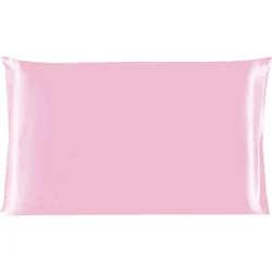 Luxurious 100% Natural Pure Silk Pillowcase - 22 Momme Mulberry Silk with Hidden Zipper - 50×70cm (Light pink.)