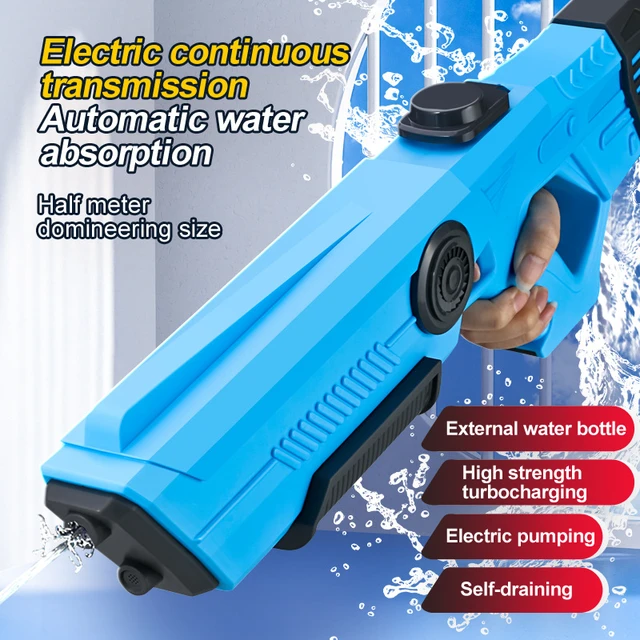 Arma de água elétrica automática completa de alta tecnologia armas de  soaker de água grande capacidade piscina de verão festa praia brinquedo ao  ar livre para o adulto do miúdo - AliExpress