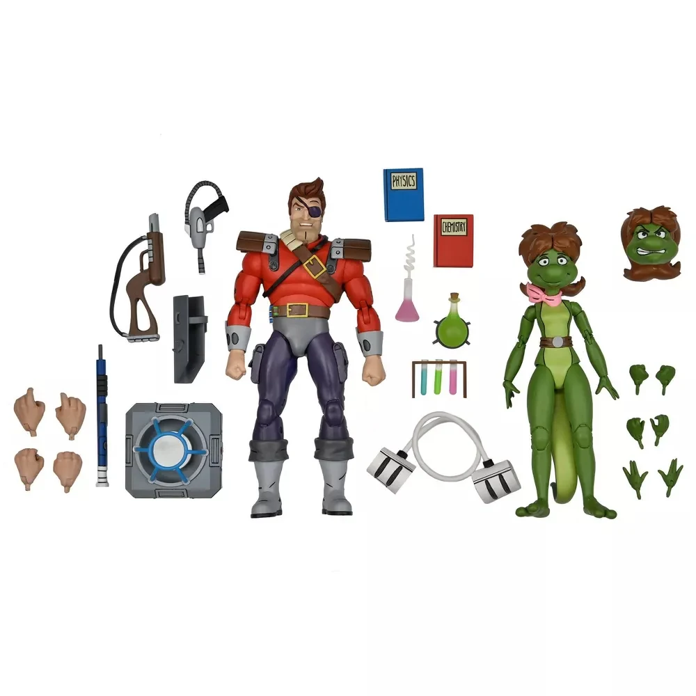 Original In Stock NECA 54253 Dirk Savage and Mona Lisa Teenage Mutant Ninja  Turtles 7 Inch Action Figure 2pk Model Figurine - AliExpress, image size:1000x1000