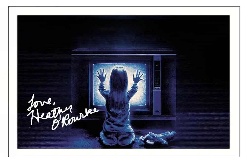 

HEATHER O'ROURKE Signed Art Film Print Silk Poster Home Wall Decor