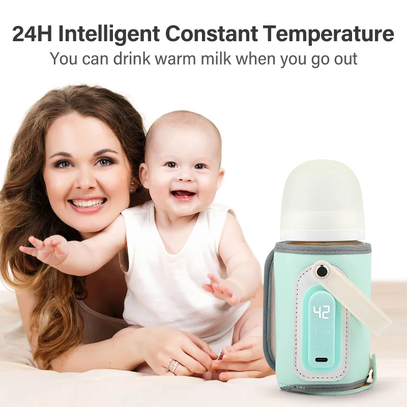 Portable Baby Bottle Warmer USB Charging Feeding Bottle Heat Keeper Travel Warmer Cover Heater Outdoor Bottle Feeding Warmer 2