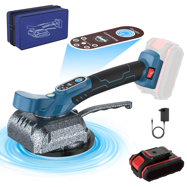 Machine à carreler électrique automatique professionnelle 88VF, 5 vitesses, rechargeable, outil de nivellement de sol, niveau à bulle, outils électriques 1