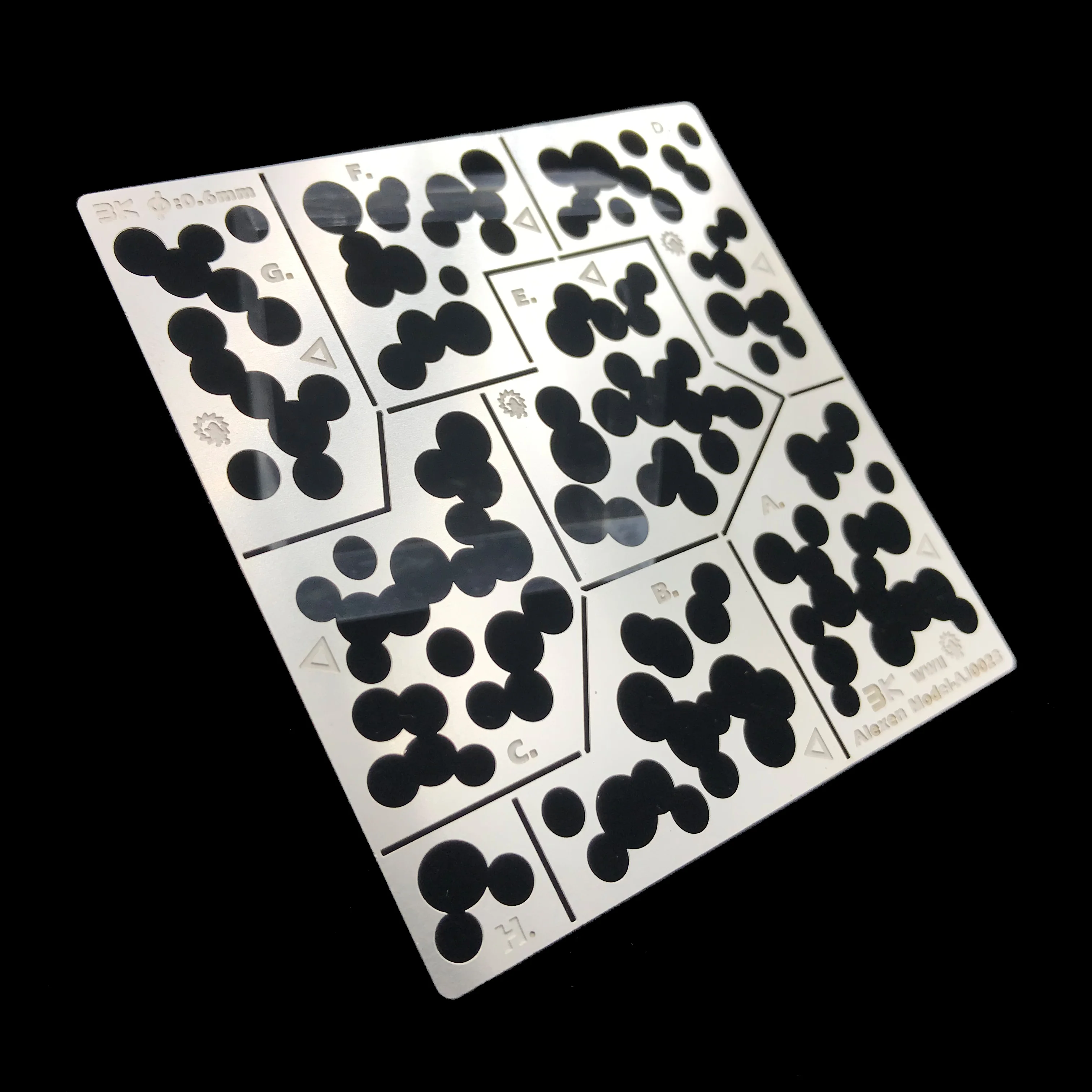 Military Model Camouflage Hollow Spray Plate Model Tool Stencils Template 1/32 1/35 model tools
