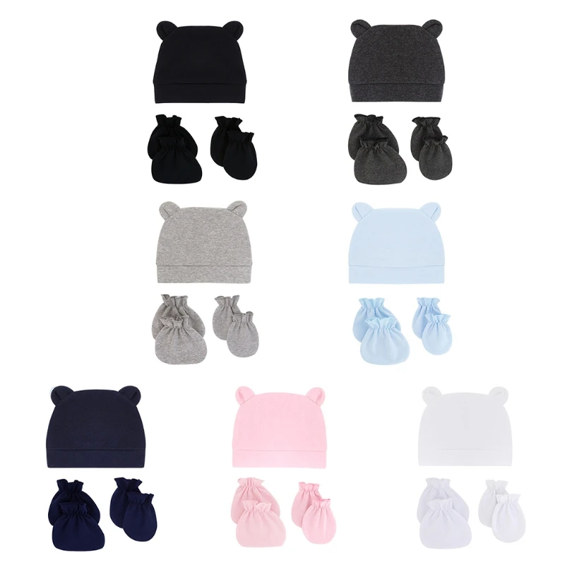 Baby Hat Cap Mittens Sock Newborn Hats for Boys Baby Hats Soft Beanie Gift for Boys Grils Infants Accessory