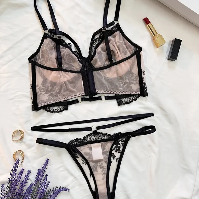 Embroidery Lingerie Set 2