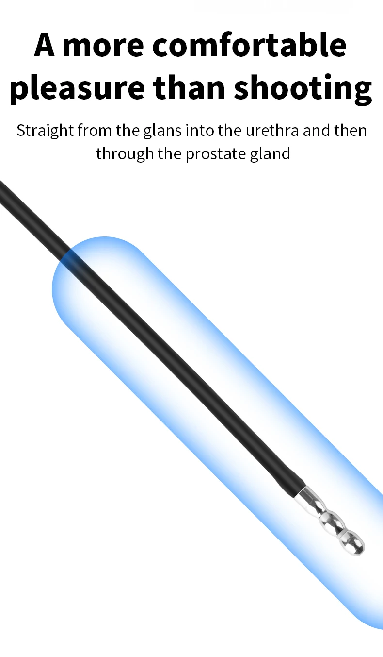 Dilatateur urétral de stimulation électrique, électrochoc et massage prostate_voghion.com