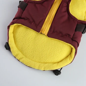 Winter Pet Dog Clothes Coat with Harness Warm Soft Windproof Hoodie Jacket for Small Medium Dogs Yorkies Chihuahua Clothing 5