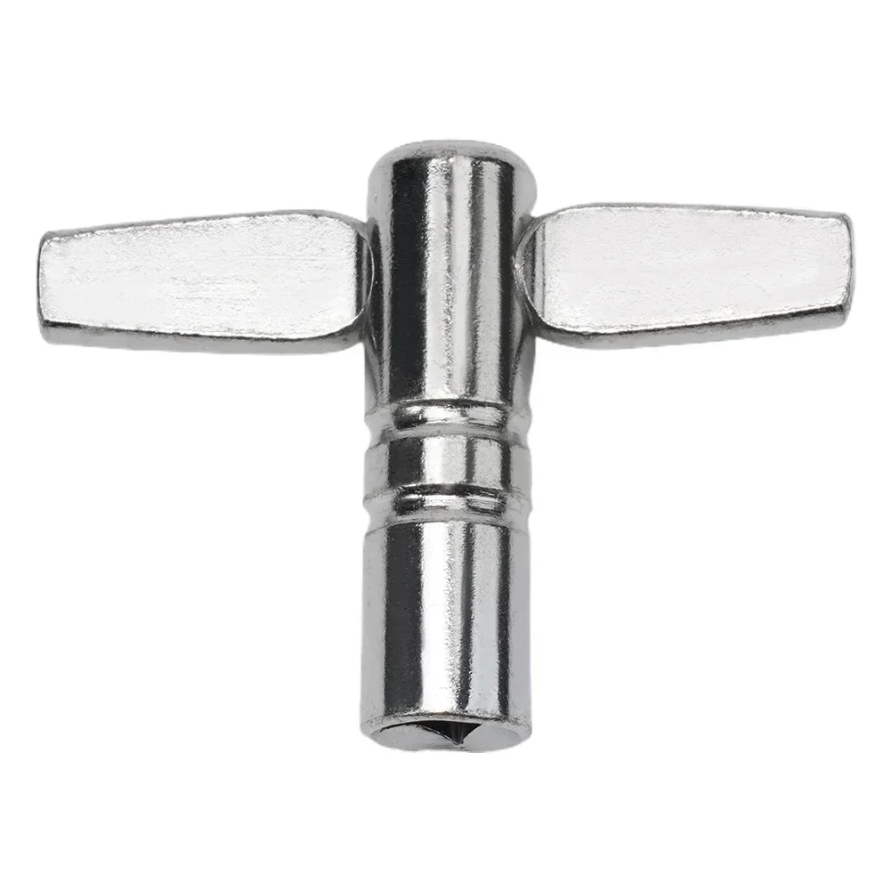 Drum Tuning Key Adjustment Wrench Diameter 5.5mm Silver Percussion Instrument Drum Tuning Key Square Tool Accessories