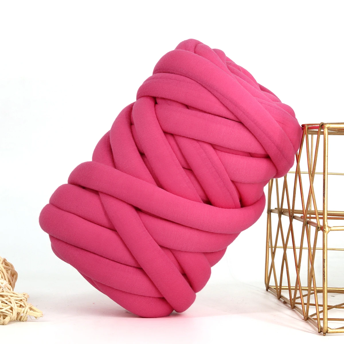 Luxurious Thick Chunky Cotton Wool Tube Yarn