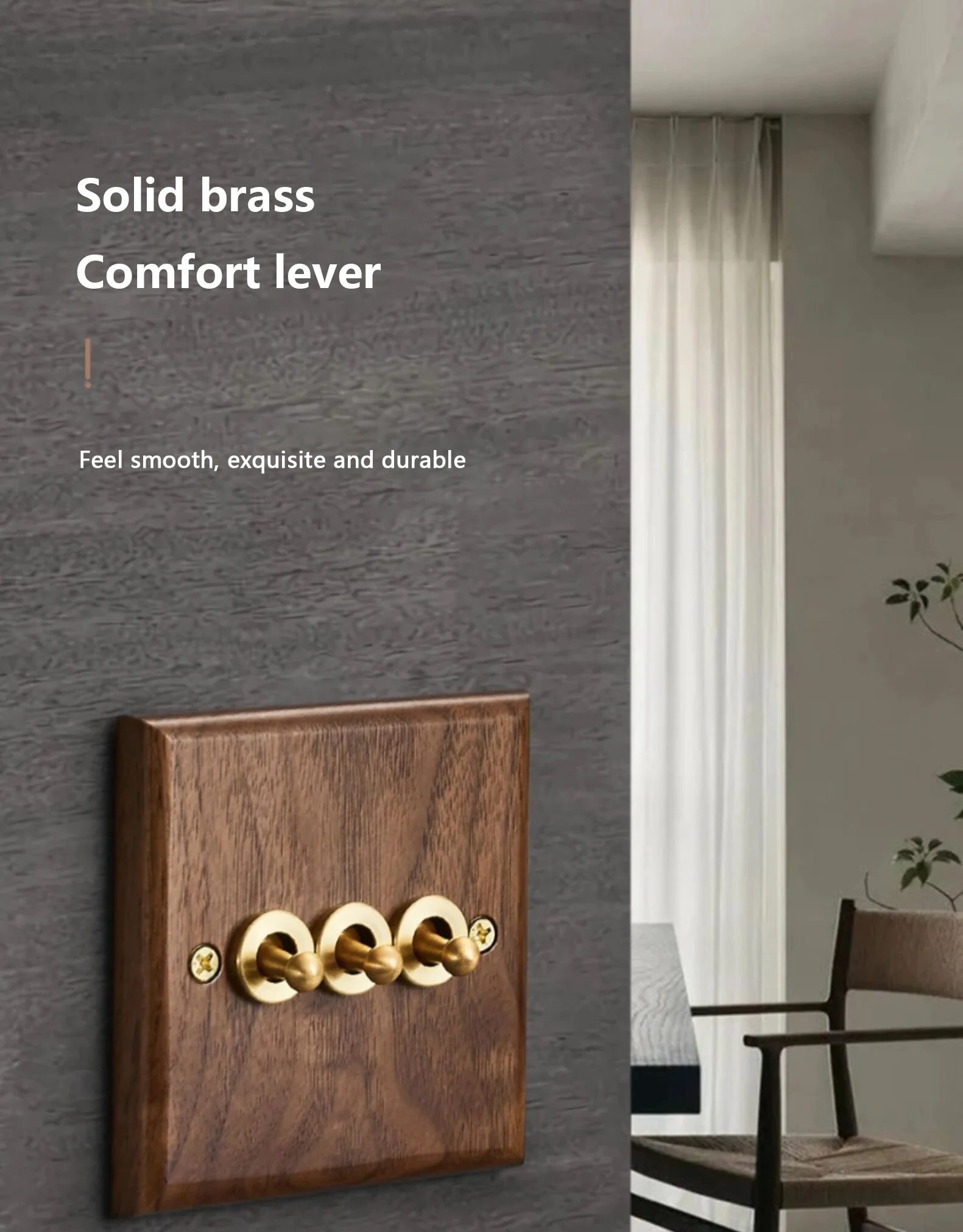 multiple black walnut wall panels