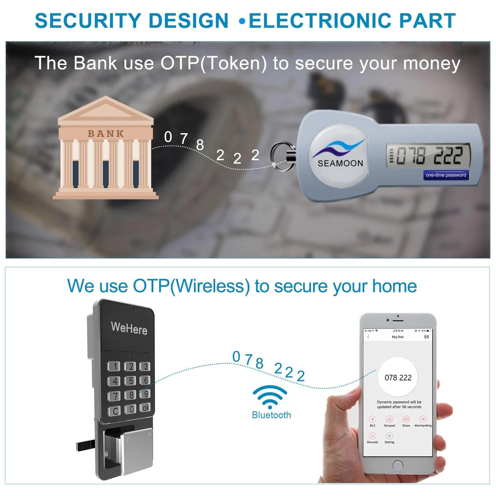 Outdoor Waterproof Drop Box Anti Theft Wall Mount Detachable Metal Parcel Box Bluetooth Smart Lock Mailbox Courier Cabinet