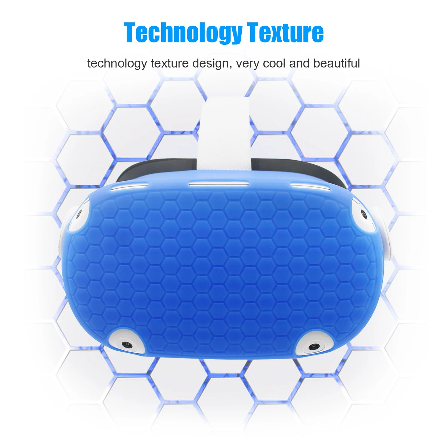 Vr Lens Protector Silicone Protective Cover Shell Case For Oculus Quest 2 VR Headset Head Cover Anti-Scratches For Oculus Quest 2 Accessories