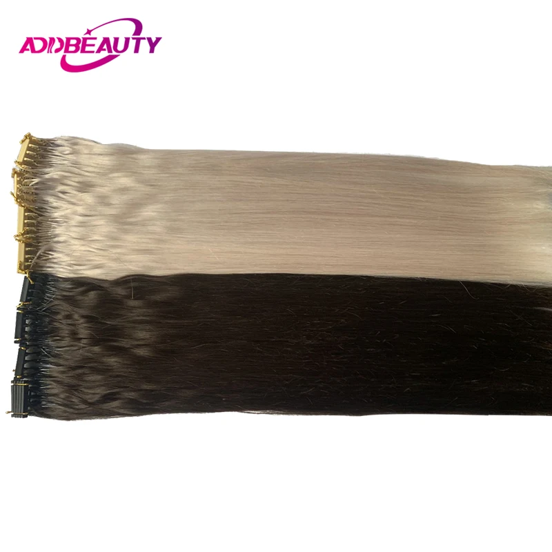 6D Hair Extension 100% Real Human Hair Extension Straight Brazlian Fusion Human 2nd Generation 5 Rows 6D Virgin