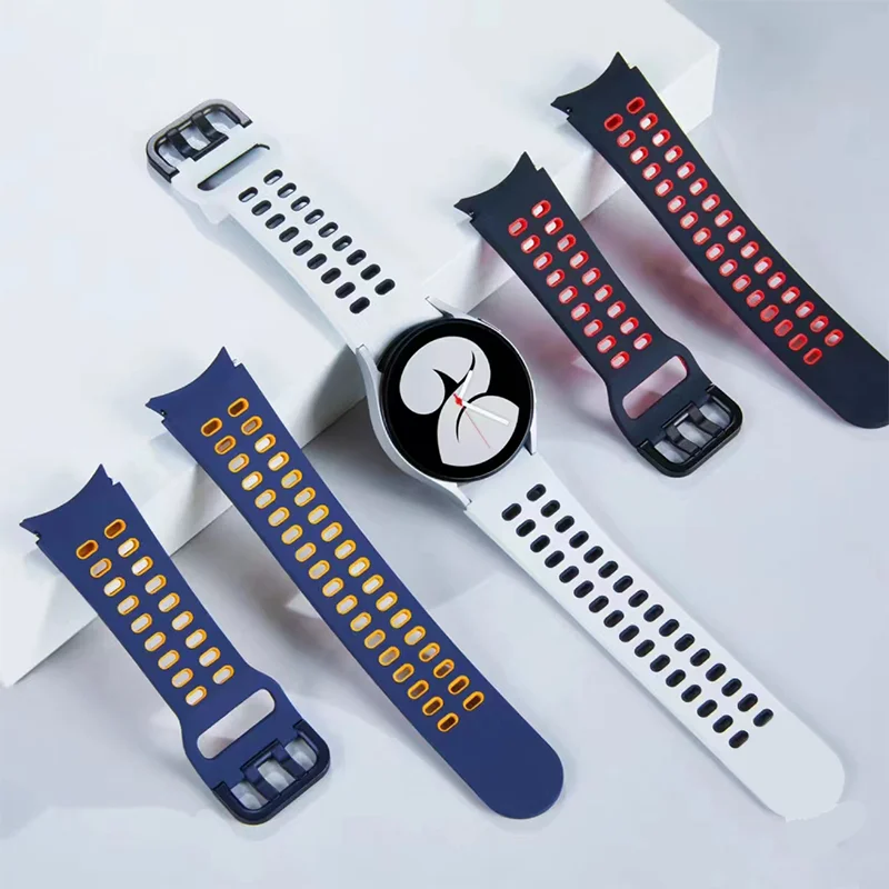 No Gap Band Per Samsung Galaxy Watch 4/4 Classic 46Mm 42Mm Smartwatch Sport Bracciale In Silicone Galaxy Watch 5/5 Pro 45Mm Strap
