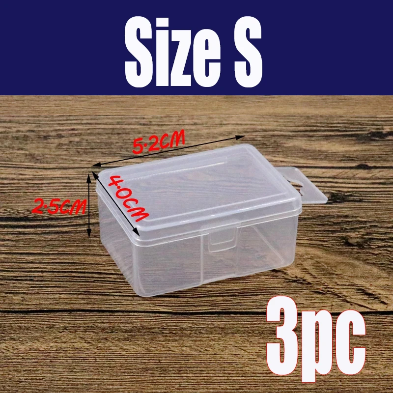 Wifreo Clear Transparent Fly Fishing Box Foam Design Insert Small