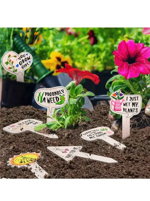 5/10Pcs Plant Labels for Succulent Flowers and Green Plants Plant Markers Gifts for Outdoor Garden Waterproof 4