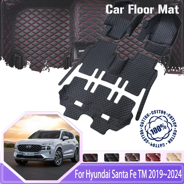 Car Floor Carpets For Hyundai Santa Fe TM 2019 2020 2021 2022 2023 2024