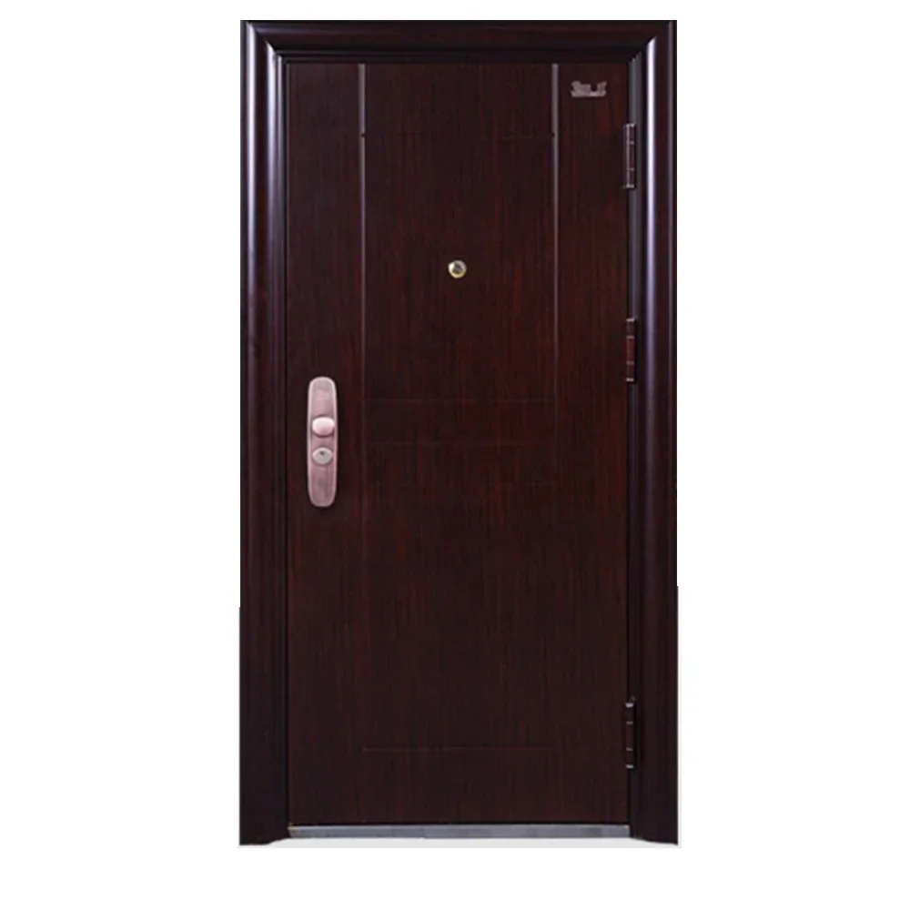 Hot Sale Soundproof Exterior Security metal Steel door Front for house 4