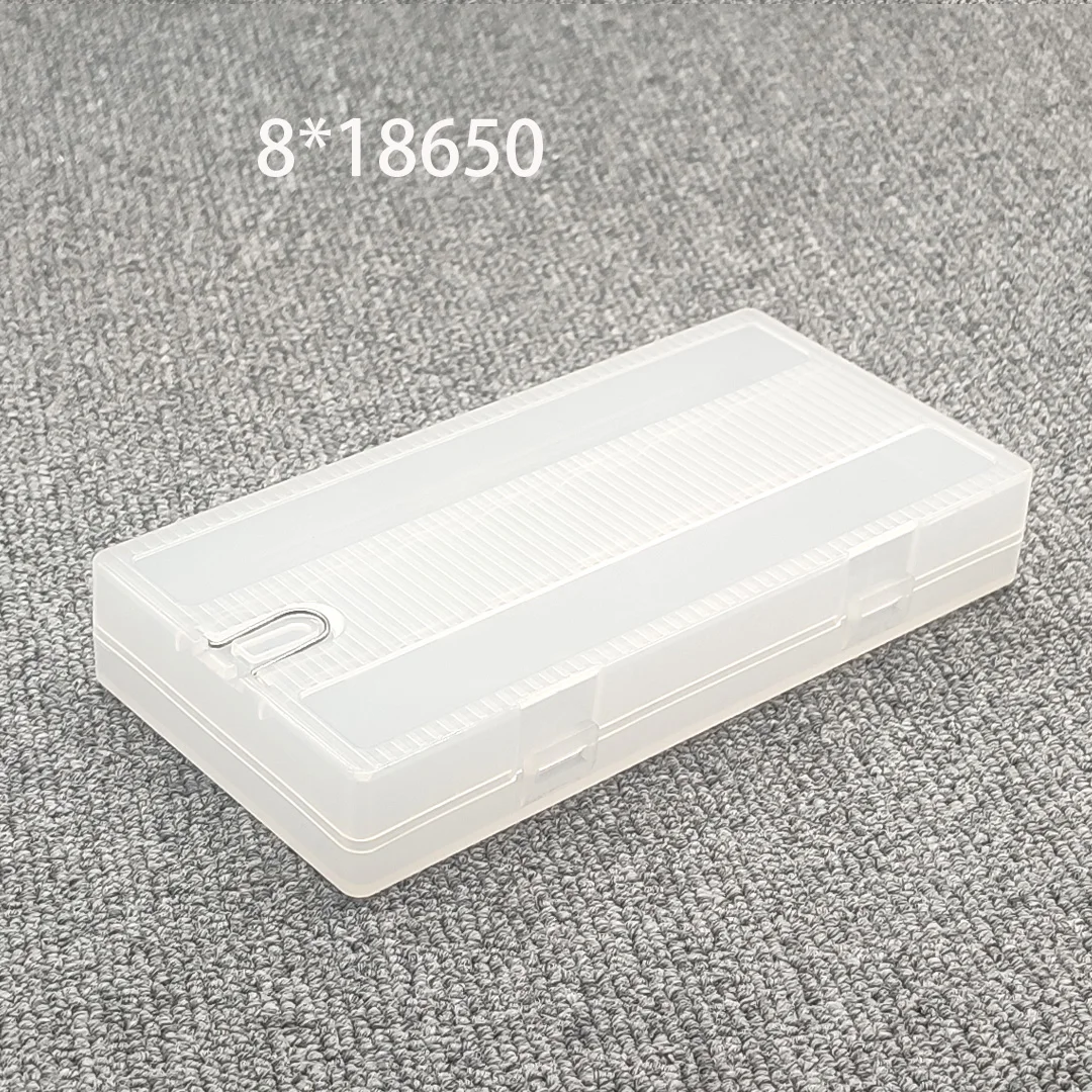 2/4/8 슬롯 18650 배터리 보관함 하드 케이스 홀더 18650 충전식 배터리 보조베터리 플라스틱 케이스 투명
