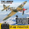 P40 RC Plane 2.4GHz 4CH EPP 6-Axis Gyro Remote Control Airplane One-Key U-Turn Aerobatic RC Fighter Aircraft RTF 761-13 Toy Gift 2