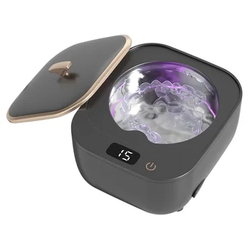 Efficient-Ultrasonic Denture Cleaning Machine For  Retainer Aligner Jewelry Cleaner Ultrasound Cleaning Machine US Plug 1