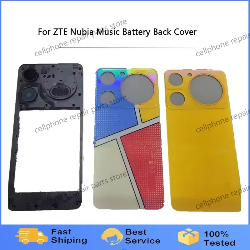ZTE Nubia 음악 배터리 뒷면 커버 중간 프레임 수리용 후면 하우징 전화 ..