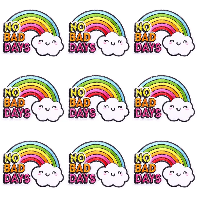 

10 pcs/lot Wholesale Embroidery Patch Iron On Patches For Clothing Thermoadhesive Patches On Clothes Decor Applique Sew Supplies