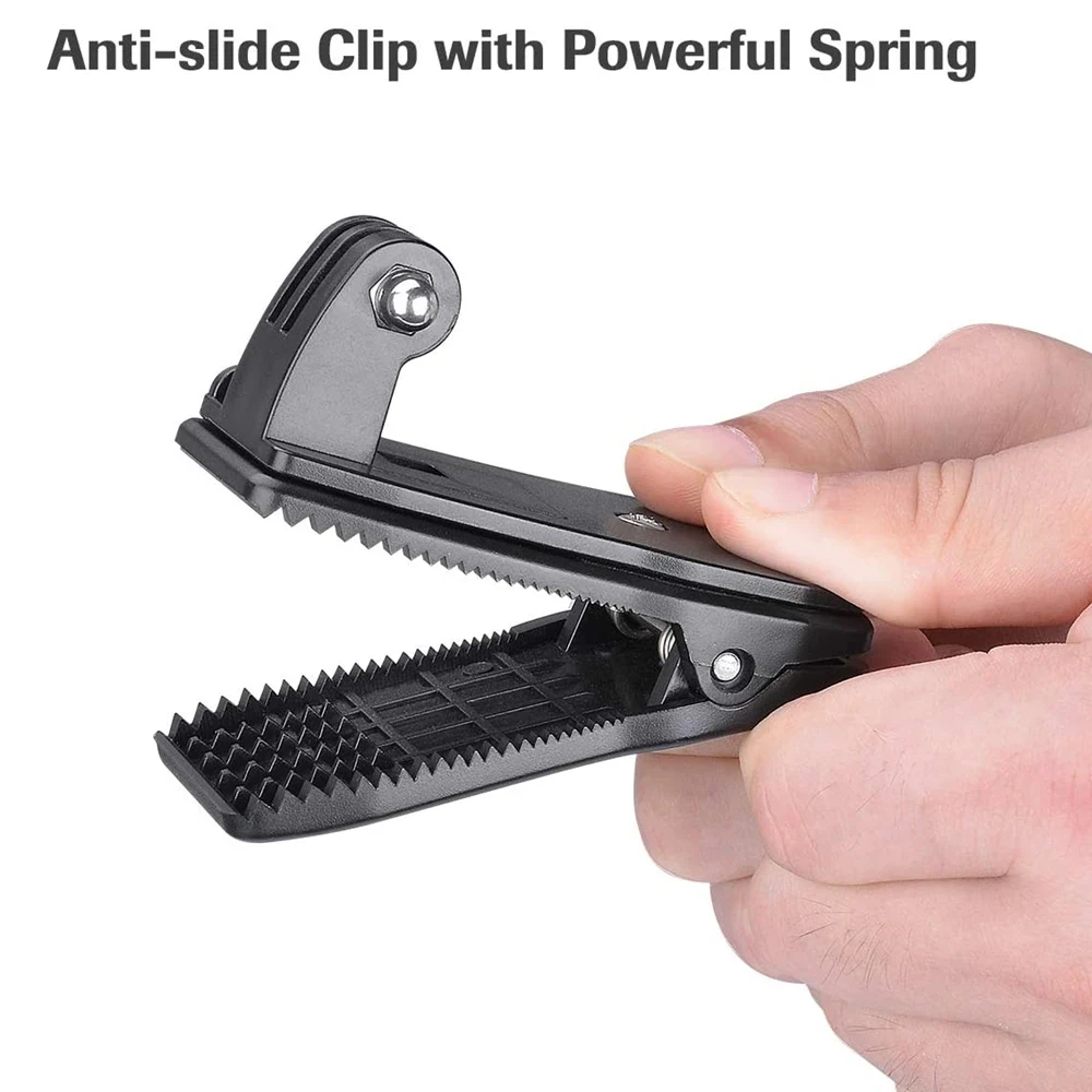 Backpack Strap Clip Mount Rotation Belt Clamp Holder For Gopro Hero 13 12 11 10 9 8 SJCAM AKASO insta360 DJI Osmo Action Camera