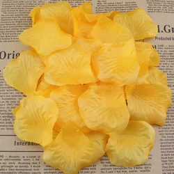 Royal Blue Sapphire Silk Flower Petals for Elegant Wedding and Banquet Decor (Orange)