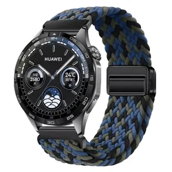 Breathable Nylon Watch Strap - Adjustable and Durable Band for Huawei Watch 46mm (Camouflage blue)